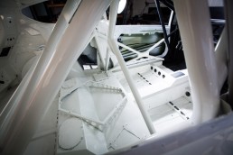 Fiest EVOLVE interior with FIA safety cage